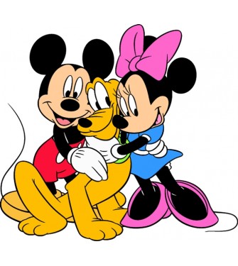 Mickey, Minnie a Pluto 01