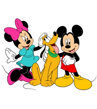 Mickey, Minnie a Pluto 02
