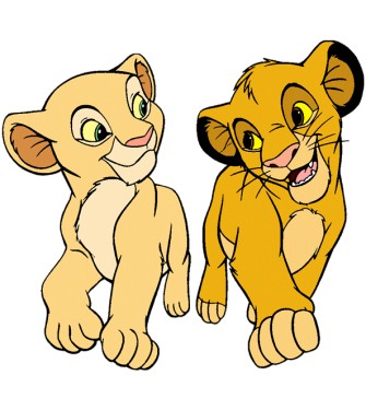Mal&yacute; Simba a mal&aacute; Nala 01