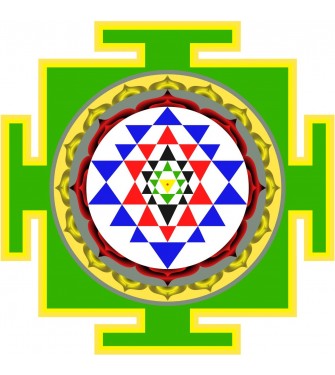 &Scaron;ablona na zeď Sri Yantra 02