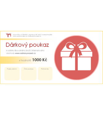 D&aacute;rkov&yacute; poukaz 1000 Kč